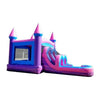 Image of POGO WET N DRY COMBOS Kids Pink Water Slide Bounce House Combo with Blower by POGO 754972338226 7000 Kids Pink Water Slide Bounce House Combo with Blower by POGO SKU# 7000