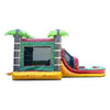 Image of POGO WET N DRY COMBOS Kids Tropical Fire Marble Water Slide Bounce House Combo with Blower by POGO 754972360616 3357 Kids Tropical Fire Marble Water Slide Bounce House Combo with Blower