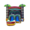 Image of POGO WET N DRY COMBOS Kids Tropical Fire Marble Water Slide Bounce House Combo with Blower by POGO 754972360616 3357 Kids Tropical Fire Marble Water Slide Bounce House Combo with Blower