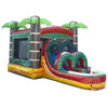Image of POGO WET N DRY COMBOS Kids Tropical Fire Marble Water Slide Bounce House Combo with Blower by POGO 754972360616 3357 Kids Tropical Fire Marble Water Slide Bounce House Combo with Blower