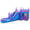 Image of POGO WET N DRY COMBOS Mega Pink Inflatable Water Slide Bounce House Combo with Blower by POGO 754972338257 4314 Mega Pink Inflatable Water Slide Bounce House Combo w/ Blower by POGO