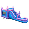 Image of POGO WET N DRY COMBOS Mega Pink Inflatable Water Slide Bounce House Combo with Blower by POGO 754972338257 4314 Mega Pink Inflatable Water Slide Bounce House Combo w/ Blower by POGO