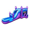 Image of POGO WET N DRY COMBOS Mega Purple Marble Water Slide Bounce House Combo with Blower by POGO 754972338271 6978
