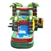 Image of POGO WET N DRY COMBOS Mega Tropical Fire Marble Water Slide Bounce House Combo with Blower by POGO 754972360623 3350 Mega Tropical Fire Marble Water Slide Bounce House Combo with Blower