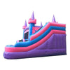 Image of POGO WET N DRY COMBOS Modular Pink Castle Water Slide Bounce House Combo with Blower by POGO 754972338295 7001