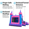 Image of POGO WET N DRY COMBOS Modular Pink Castle Water Slide Bounce House Combo with Blower by POGO 754972338295 7001