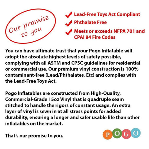 POGO WET N DRY COMBOS Modular Pink Castle Water Slide Bounce House Combo with Blower by POGO 754972338295 7001