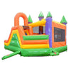 Image of POGO WET N DRY COMBOS Rainbow Deluxe Inflatable Castle Bounce House Slide Combo w/ Blower by POGO 754972354882 2431 Rainbow Deluxe Inflatable Castle Bounce House Slide Combo w/ Blower