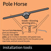 Image of Steel Pole Horse for Tent Leverage