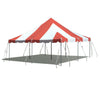 Image of 20' x 20' Premium Canopy Pole Party Tent - Red and White