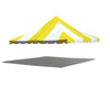 Image of 20' x 20' Premium Pole Party Tent Top - Yellow and White