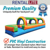 Image of 25' Rental Lite Rainbow Inflatable Splash and Ride Waterslide
