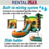 Image of Rental Lite Tropical Bounce House Slide Combo with Non-Removable Pool