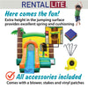 Image of Rental Lite Tropical Bounce House Slide Combo with Non-Removable Pool