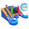 Image of Rental Lite Sports Double Slide Bounce House Combo with Blower, Removable Pools