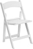 Image of White Resin Folding Chairs