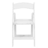 Image of White Resin Folding Chairs