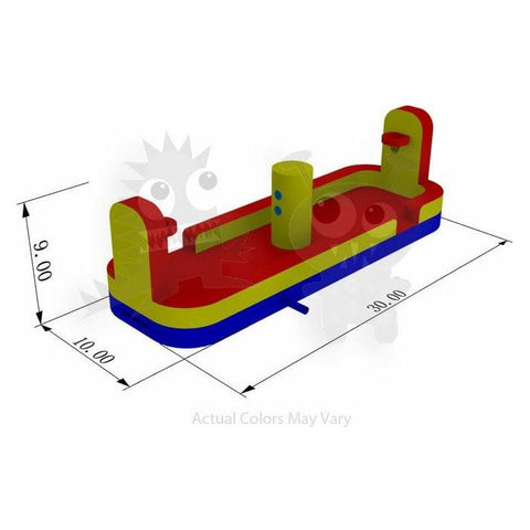Rocket Inflatables Commercial Bouncers 10'H Sports Inflatable Tug and Dunk Basketball Bungee Game by Rocket Inflatables 781880231769 SPO-TD2P3010 10'H Sports Inflatable Tug Dunk Basketball Bungee Game Rocket