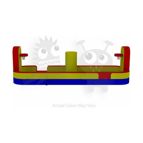 Rocket Inflatables Commercial Bouncers 10'H Sports Inflatable Tug and Dunk Basketball Bungee Game by Rocket Inflatables 781880231769 SPO-TD2P3010 10'H Sports Inflatable Tug Dunk Basketball Bungee Game Rocket