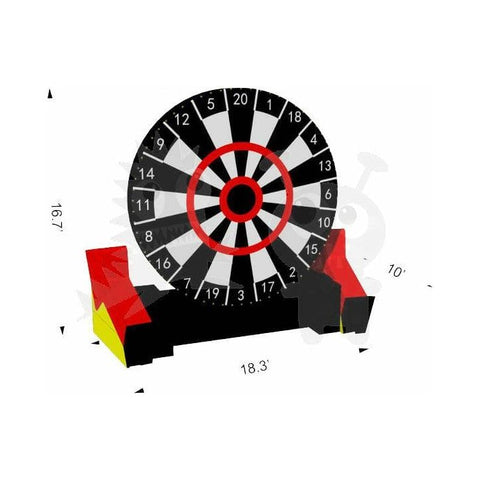 Rocket Inflatables Commercial Bouncers 22'H Inflatable Sports Interactive Foot Dart Game by Rocket Inflatables 781880231813 SPO-FD1816 22'H Inflatable Sports Interactive Foot Dart Game Rocket Inflatables