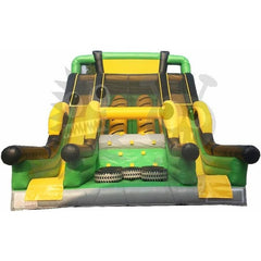 22'H Pipe Rush Double Lane Dry Slide by Rocket Inflatables