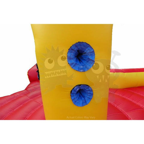 Rocket Inflatables Commercial Bouncers 9'H Commercial Grade Inflatable 4 Player Tug and Dunk Basketball Bungee Game by Rocket Inflatables 781880231752 SPO-TD4P3939 9'H Inflatable 4 Player Tug Dunk Basketball Bungee Game Rocket