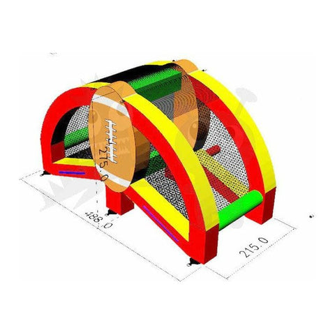 Rocket Inflatables Commercial Bouncers 9'H Inflatable Quarterback Challenge Football Toss Game by Rocket Inflatables 781880231707 SPO-QBC1679 9'H Inflatable Quarterback Challenge Football Toss Rocket Inflatables