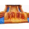 Image of Rocket Inflatables Commercial Bouncers Inflatable Orange Marble Dry Slide – Front Load Double Lane by Rocket Inflatables 781880231912 SLD-CCS28222 Orange Marble Dry Slide Front Load Double Lane Rocket Inflatables