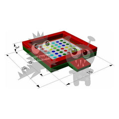 Rocket Inflatables Commercial Bouncers Interactive Inflatable Twister Game by Rocket Inflatables 781880231851 SPO-TW15