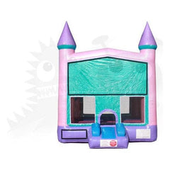 Rocket Inflatables Inflatable Bouncers 13x13 Rainbow Pink Glitter Commercial Bounce House Castle by Rocket Inflatables 781880228578 BOU-108-13 13x13 Rainbow Pink Glitter Commercial Bounce House Castle