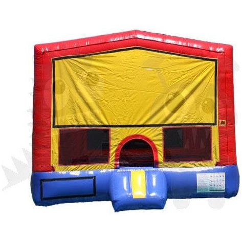 Rocket Inflatables Inflatable Bouncers 13x13 Red/Blue/Yellow Module Bounce House with Hoop by Rocket Inflatables 781880242642 BOU-50-13 13x13 Red/Blue/Yellow Module Bounce House Hoop by Rocket Inflatables