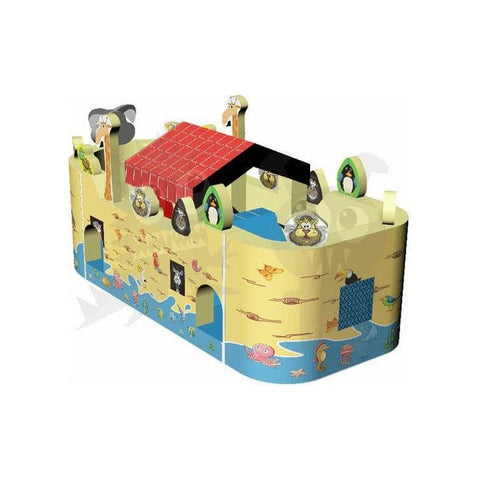 Rocket Inflatables Inflatable Bouncers 14'H 3-D Noah’s Ark Inflatable Combo with Obstacles & Slide by Rocket Inflatables 781880232421 COM-NA1530/COM-NA1330 14'H 3D Noah’s Ark Inflatable Combo Obstacles Slide Rocket Inflatables