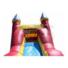 Image of 14'H Inflatable Mini Castle 5-in-1 Module Wet/Dry Combo Jumper, Slide Pool, Climbing Wall, and Basketball Hoop by Rocket Inflatables SKU #COM-511