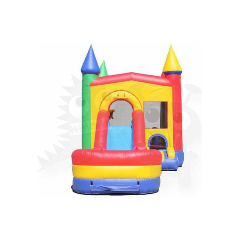 Rocket Inflatables Inflatable Bouncers 15.8'H Blue & Red Combo 4 in 1 with Wet/Dry Water Slide Removable Pool by Rocket Inflatables COM-435-BlueRed-RP 15.8'H Blue & Red Combo 4 in 1 with Wet/Dry Water Slide Removable Pool by Rocket Inflatables SKU#COM-435-BlueRed-RP