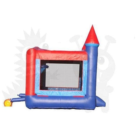 Rocket Inflatables Inflatable Bouncers 15x15 Blue & Red Castle Module Bounce House with Hoop by Rocket Inflatables 781880228547 BOU-070-15 15x15 Blue & Red Castle Module Bounce House Hoop by Rocket Inflatables
