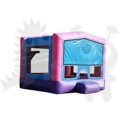 15x15 Pink/Purple Bounce House Module with Hoop by Rocket Inflatables