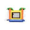 Image of 16'H 3-D Tropical Inflatable Wet/Dry Combo with Slide Pool & Hoop by Rocket Inflatables SKU# COM-513