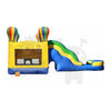 Image of 16'H Inflatable 3-D Hot Air Balloon Wet/Dry Commercial Combo with Slide Pool & Hoop by Rocket Inflatables SKU# COM-523