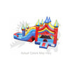 Image of Rocket Inflatables Inflatable Bouncers 16'H Inflatable 5-in-1 Big Top Carnival Combo Wet/Dry with Water Slide, Splash Pool and Basketball Hoop by Rocket Inflatables 781880243045 COM-505 Inflatable 5-in-1 Big Top Carnival Combo Wet/Dry with Water Slide, Splash Pool and Basketball by Rocket Inflatables Hoop SKU#COM-505