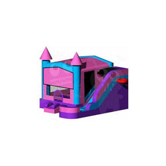 Rocket Inflatables Inflatable Bouncers 16'H Inflatable Castle 6 in 1 Pink & Purple Module Combo Jumper, Slide Pool, Climbing Wall, and Basketball Hoop by Rocket Inflatables 781880223702 COM-660-Pink 16'H Inflatable Castle 6 in 1 Pink & Purple Module Combo Jumper, Slide Pool, Climbing Wall, and Basketball Hoop by Rocket Inflatables SKU#COM-660-Pink