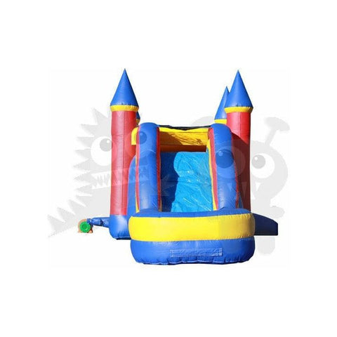 16'H Inflatable Castle Combo Wet/Dry with Pool Slide, & Basketball Hoop SKU#COM-500