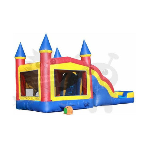 16'H Inflatable Castle Combo Wet/Dry with Pool Slide, & Basketball Hoop SKU#COM-500