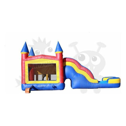 16'H Inflatable Castle Combo Wet/Dry with Pool Slide, & Basketball Hoop SKU#COM-500