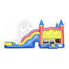 Image of 16'H Inflatable Castle Combo Wet/Dry with Pool Slide, & Basketball Hoop SKU#COM-500