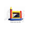 Image of 16'H Inflatable Neutral Castle Point Combo Bouncer with Slide, Climbing Wall & Hoop by Rocket Inflatables SKU#COM-C40