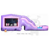 Image of Rocket Inflatables Inflatable Bouncers 16'H Inflatable Pink Castle Combo with Water Slide, Inflatable Bottom & Basketball Hoop by Rocket Inflatables COM-524 16'H Inflatable Pink Castle Combo with Water Slide, Inflatable Bottom & Basketball Hoops #COM-524