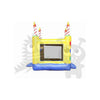 Image of Rocket Inflatables Inflatable Bouncers 16'H Yellow Birthday Cake Module with 3-D Candles & Hoop by Rocket Inflatables BOU-143 16'H Module with 3D Candles & Hoop by Rocket Inflatables SKU# BOU-143