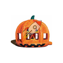 Rocket Inflatables Inflatable Bouncers 18.4'H Inflatable Pumpkin Bounce House with Obstacles & Hoop by Rocket Inflatables BOU-134 18.4'H Inflatable Pumpkin Bounce House with Obstacles & Hoop by Rocket Inflatables SKU#BOU-134