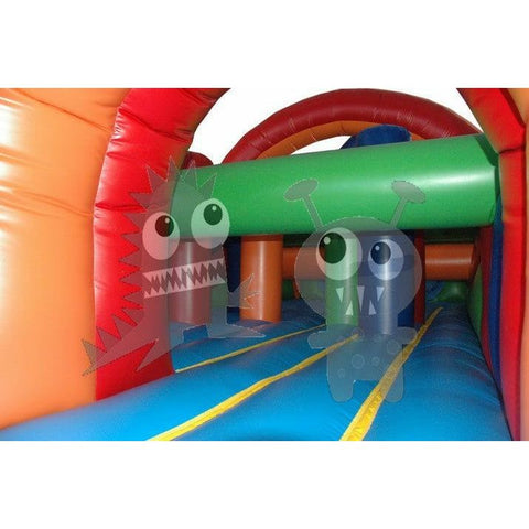 Rocket Inflatables Inflatable Bouncers 18'H Commercial Inflatable Obstacle Course Wet/Dry Slide – End Load- Multiple Lane by Rocket Inflatables 781880232346 OBS-60 18'H Inflatable Obstacle Course Wet/Dry Slide End Load Multiple Lane