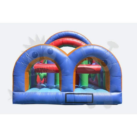 Rocket Inflatables Inflatable Bouncers 18'H Commercial Inflatable Obstacle Course Wet/Dry Slide – End Load- Multiple Lane by Rocket Inflatables 781880232346 OBS-60 18'H Inflatable Obstacle Course Wet/Dry Slide End Load Multiple Lane